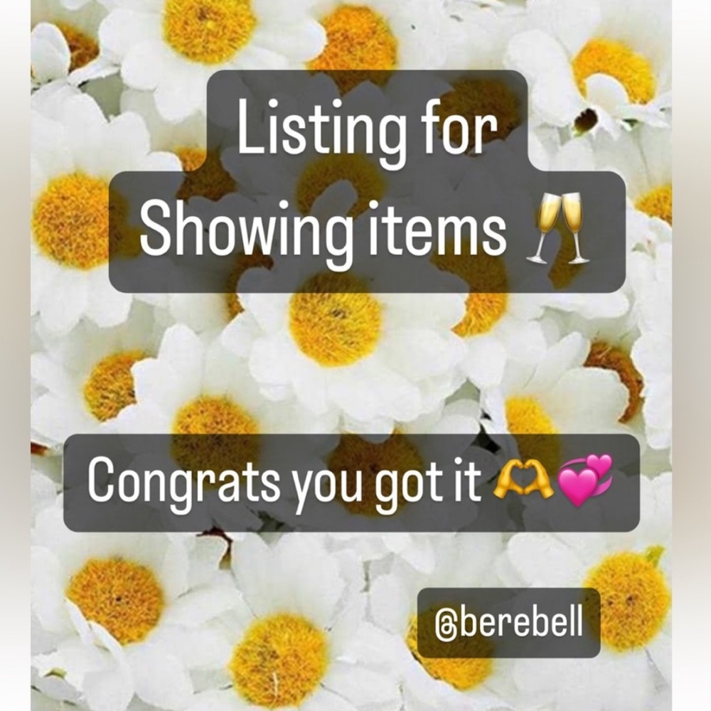 Showing unlisted items in my show 💕🌷